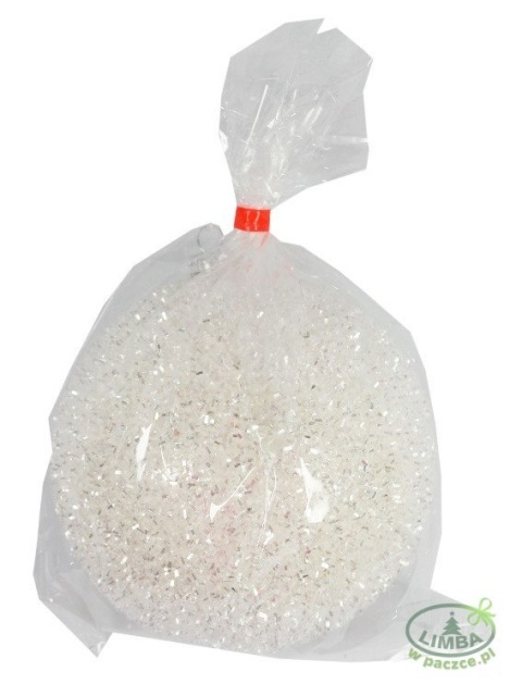 Bombka plastikowa "jeżyk" biały 150mm (O)