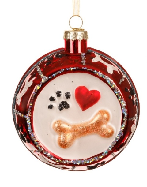 Bombka szklana "Psia miska" (121809)