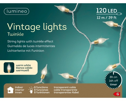 Lampki żaróweczki mini 120LED Vintage Lights (493272)