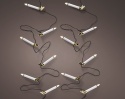 White candles 20 LED warm on a clip, length 9.5 m, indoor/outdoor timer (492879)
