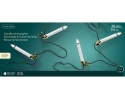 White candles 20 LED warm on a clip, length 9.5 m, indoor/outdoor timer (492879)