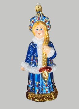 Bombka Morozko: Słowianka w kokoszniku niebieskim(444)