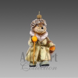 Atlas Art Ornament: Hedgehog with Basket (00791AA)