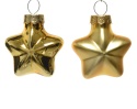 Gwiazdki szklane opakowanie 12szt złote błysk/mat (010187) 4x2x4,5cm (tuba)