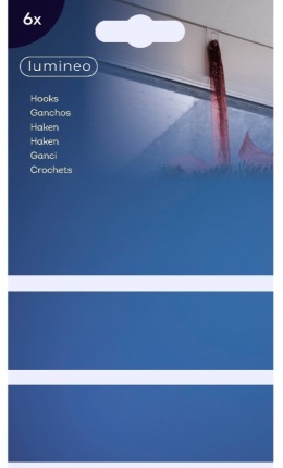 Klipsy plastikowe przeźroczyste do mocowania oświetlenia (487781) op.6szt