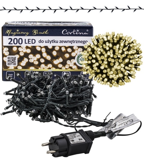 LED lamps 200L 10m warm inside/outside (21/14/LED/WW)