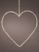 Zaw. serce 160LED duże b.ciepłe wew/zew h:58*58cm (496616)