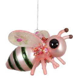 Bombka szklana owad brokatowy (125077)