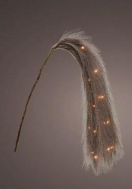 Trawa 105cm zgaszony fiolet 18 LED bat.3*AA timer zwisająca (485935) b.ciepła -50%