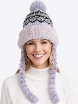 Alpine hat gray with braids (600150599)
