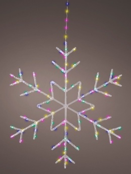 Kontur śnieżynka LED pastelowy kolorowy(491220)