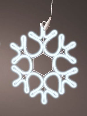 LED neonflex lights plastic steady outdoor snowflake (490893)