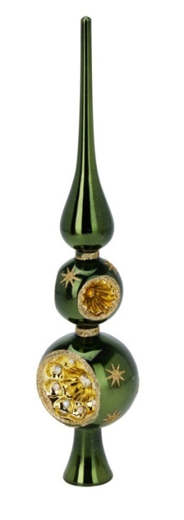 Glass spike 30cm with reflector green flash (523402; 513374)
