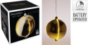 Snowball złoty 15cm śnieżny wodospad 19LED (XX8310590)