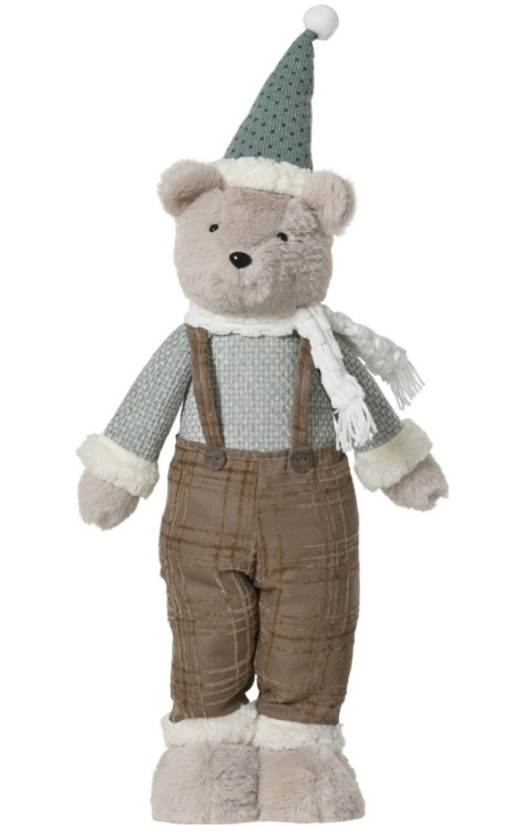 Miś miętowy pluszowy 70cm stojący (537788)