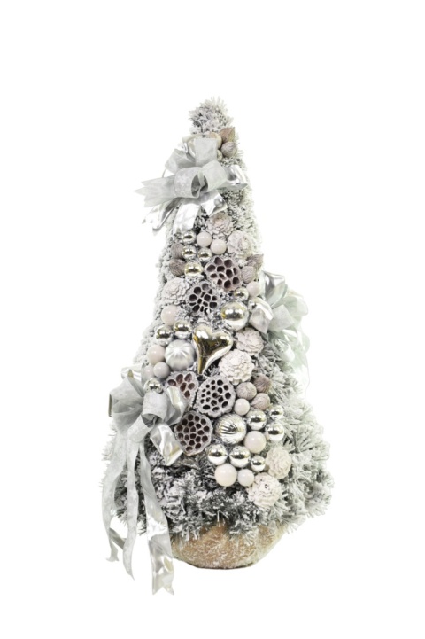 Stożek dekorowany śnieżony exclusive 90cm WINTER (STD-SG-EX-90-WI)-20%