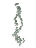 Snow-covered garland 180cm larch with cones (519196)