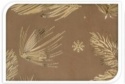Materiał welurowy ciemny brąz złote gałązki (008824) 28*150cm-30%