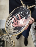 Large glass cake stand "candy" (173410)