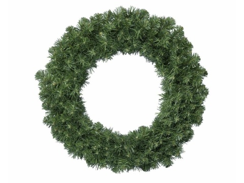 Wianek z igliwia choinkowy zielony bardzo duży 120cm (680457)