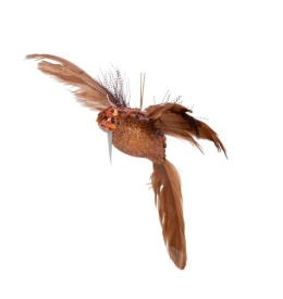 Hummingbird pendant brown with sequins (513925)