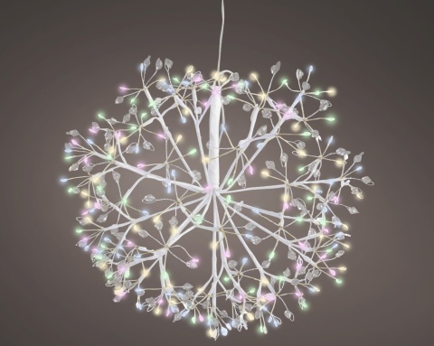 "Dmuchawiec" wiszący fi 35cm 192LED pastelowy timer (490038)