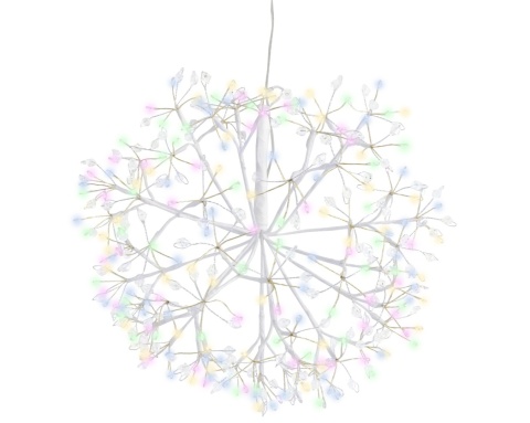 "Dmuchawiec" wiszący fi 35cm 192LED pastelowy timer (490038)