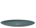 Talerz plexi pistacjowy satynowy karbowany fi 33cm (393848)