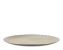 Talerz plexi szampański satynowy karbowany fi 33cm (393844)