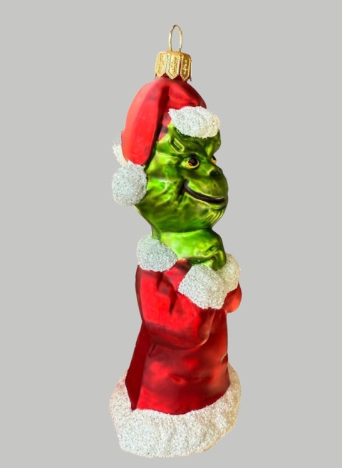 Bombka formowa: Grinch w stroju Mikołaja (178) SE