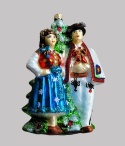 Bauble form: Highlander couple with a Christmas tree (64) SE
