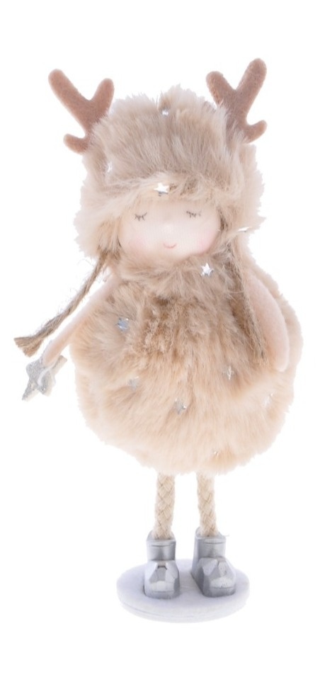 Dziewczynka na podstawie pompon 16cm (DT-201-0154) -20%