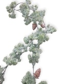 Girlanda śnieżona180cm modrzew z szyszkami (519196)