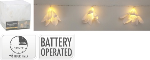 Oświetlenie kwiaty ze światlowodem 20LED (AX5390930)
