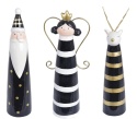 Figurka ceramiczna czarna 3wzory h:19*5*5cm (4030)-20%