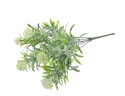 Bukiet 5 gałązek zielonych szronionych dł. 31cm (CV32873)