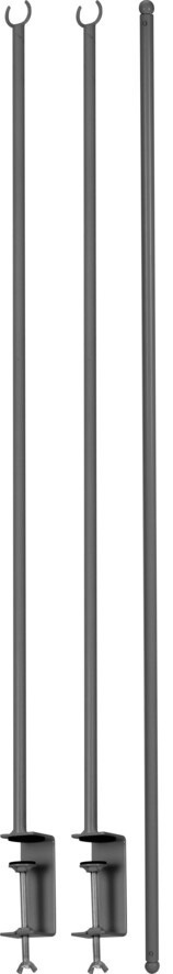 Drążek metalowy srebrny do dekoracji stołu (394204)-20%