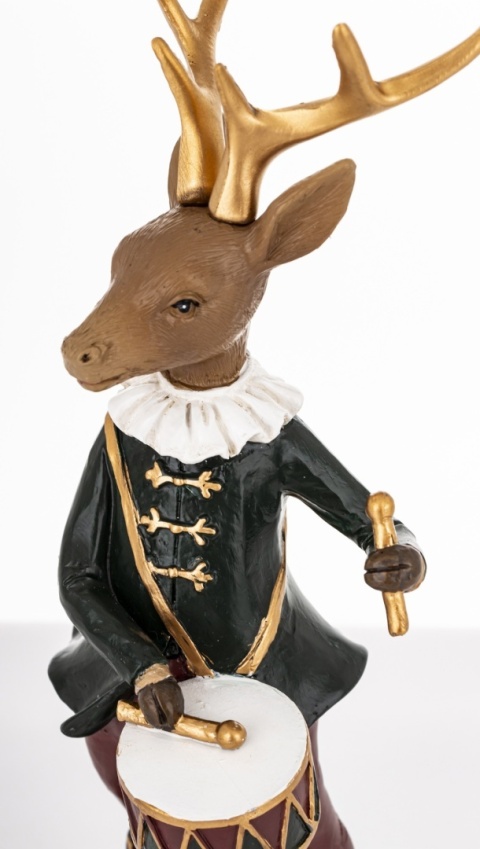 Reniferek 24cm z bębenkiem poliresing (179761)