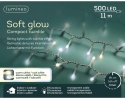 Lampki 500 LED Soft Glow zimne timer 8f. 11m (495615)