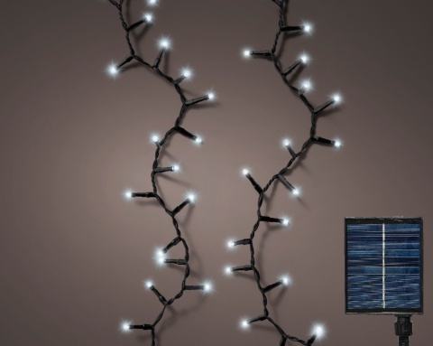 Lampki 500LED solarne biały zimny (496272)