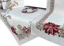 Obrus gobelin Chenille 140x220cm GWIAZDA BETLEJEMSKA (TX0010-1272)
