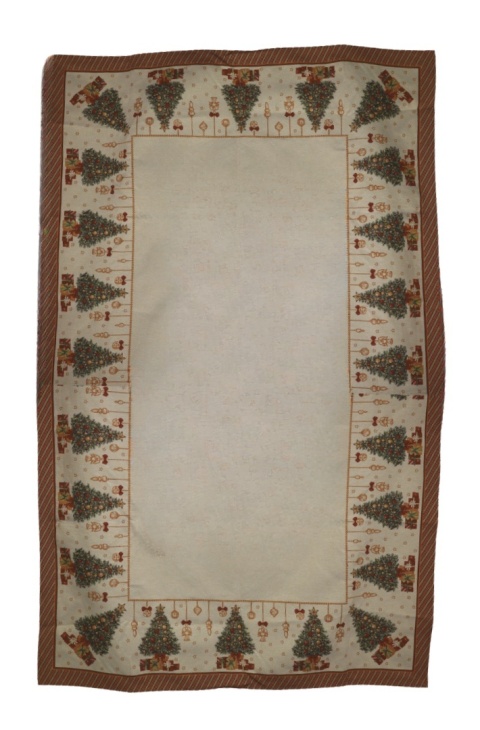 Basic tapestry tablecloth 140x240cm Christmas tree with gifts (689)