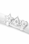 Set of 3 metal napkin rings 19*4*7cm (33150)