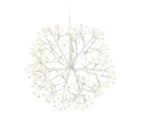 "Dmuchawiec" wiszący fi 35cm 192LED ciepły timer (490036)