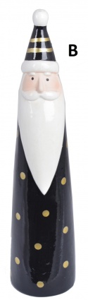 Figurka ceramiczna czarna 3wzory h:19*5*5cm (4030)-20%