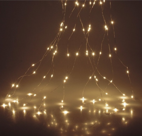 Lampki na druciku 300LED wiązka 10*300cm ciepłe + flash 230V (AX8702630)