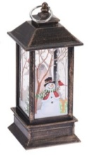 Plastic mini LED lantern "Snowman" (AX5304230)