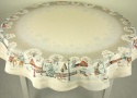 Obrus gobelinowy okrągły fi 140cm Renifery Eden (SW287)