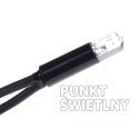 Lampki 80LED+gniazdem białe zimne zewnętrzne gruby kabel (LZ-LED-80G)