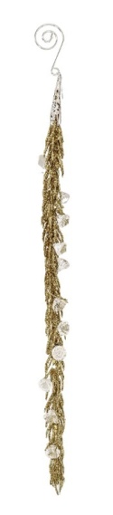 Zawieszka gałązka brokatowa 35cm z diamencikami 3kolory (BX19202)-20%